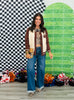 Cream/Brown National Game Day Graphic Sweater Cardigan (Reg.)