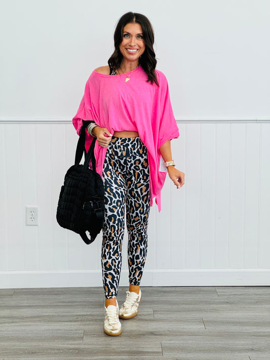 Black Leopard Leggings (Reg & Plus)