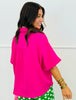 Pearl Buttons V-Neck Blouse (Reg.) - 2 Colors
