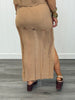 Camel Sleeveless Top & Maxi Skirt Set (Reg.)