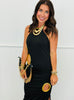 Black Cut Out Detail Maxi Dress (Reg.)