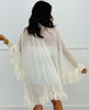 Sheer Mesh Ruffle High Low Blouse (Reg.)- 3 Colors