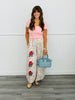 Cloud Cream Rose Print Balloon Pants (Reg & Plus)