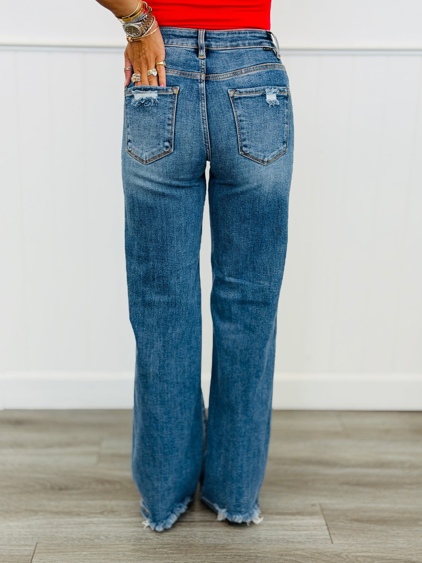 Risen Vanessa Vintage Wide Leg Jeans (Reg & Plus)