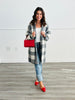 Longline Plaid Sweater Cardigan (Reg & Plus)-2 Colors