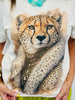 Leopard Fur Coat Bling Tee (Reg. and Plus)