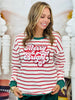 Striped Merry & Bright Pullover Top (Reg & Plus)