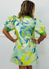 Lime Mix Floral Jacquard Mini Dress (Reg.)
