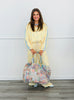 Yellow Polka Dot Side Stripe Zip Up Jacket (One Size)