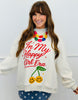 Heather Grey Happy Girl Reversible Sweatshirt (Reg.)