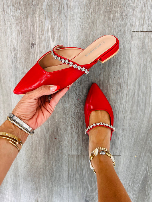 Red Essence Of Beauty Flats