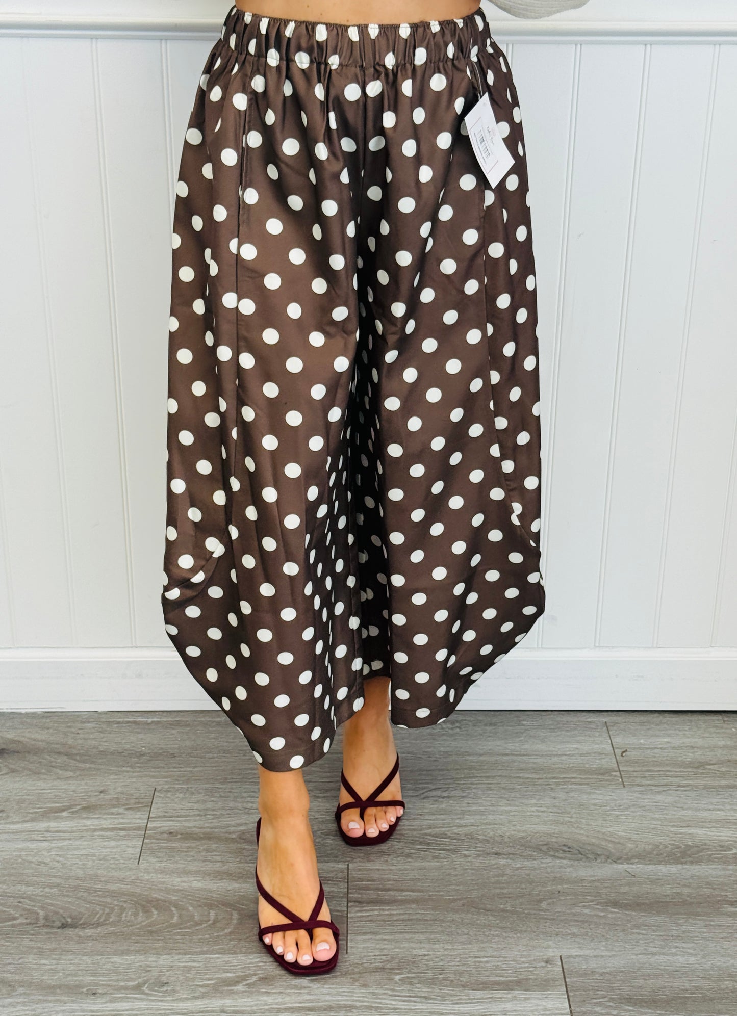 Polka Dot Gaucho Pants (Reg.)-2 Colors