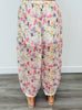 Floral Chiffon Balloon Pants With Inner Shorts (Reg.)