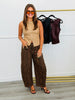 Faux Leather Snap It Sleeveless Top (Reg.) - 3 Colors