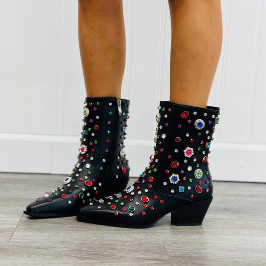 Sprinkle In The Shine Crystal Western Booties