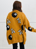 Mocha/Charcoal Balloon Dog Cardigan (Reg & Plus)