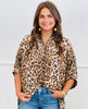 Leopard Sequined Half Sleeve Shirt (Reg & Plus)