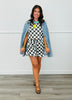 Checkered Print Top & Ruffle Shorts Set (Reg. & Plus) - 4 Colors