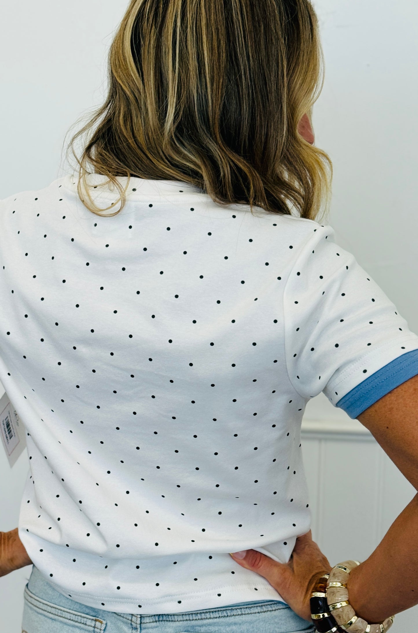 Polka Dot Double Layered Top (Reg.)