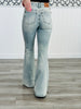 Judy Blue Perfectly Pin Tack Flare Jeans (Reg & Plus)