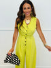 Lime Vest Bodice Jumpsuit  (Reg)