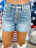 Judy Blue Fiona Foil Shorts (Reg. and Plus)