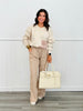 Effortless Yarn Dye Striped Pants (Reg)-2 Colors