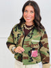 Camo Print Contrast Floral Jacket (Reg.)