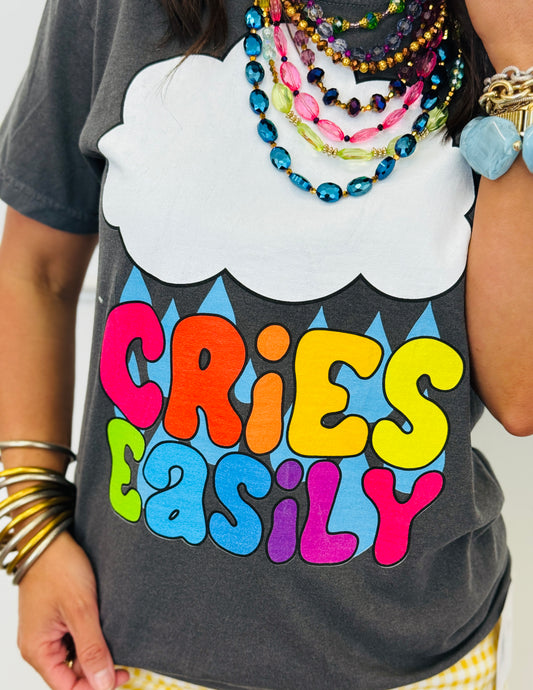 Cries Easily Graphic Tee (Reg. and Plus)