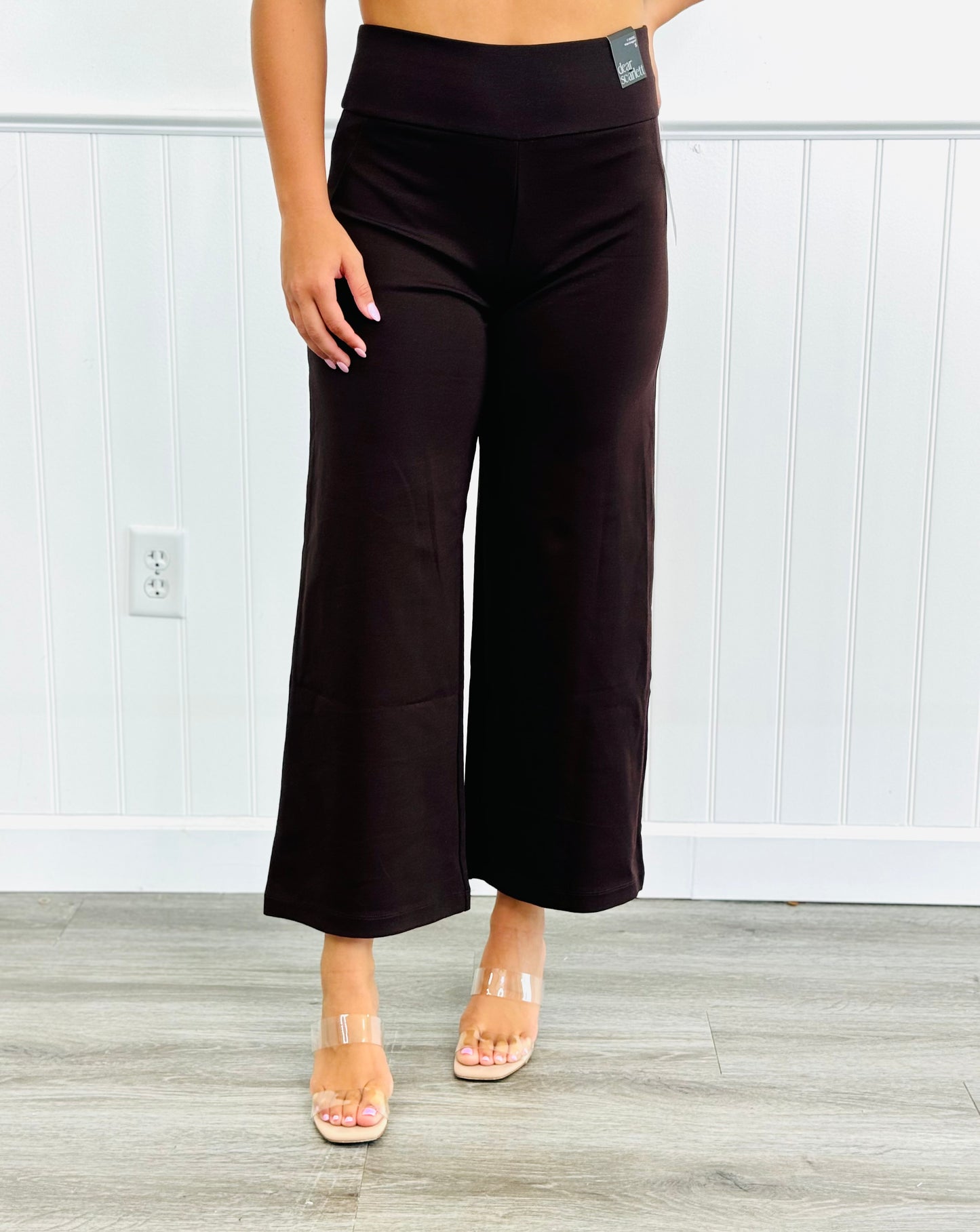 Dear Scarlett Magic Wide Leg Cropped Pants (Reg. & Plus)- 10 Colors