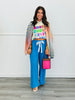 Rainbow Striped Long Sleeve Cardigan (Reg.)