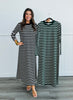 Take On The Day Striped Midi Dress (Reg)-2 Colors