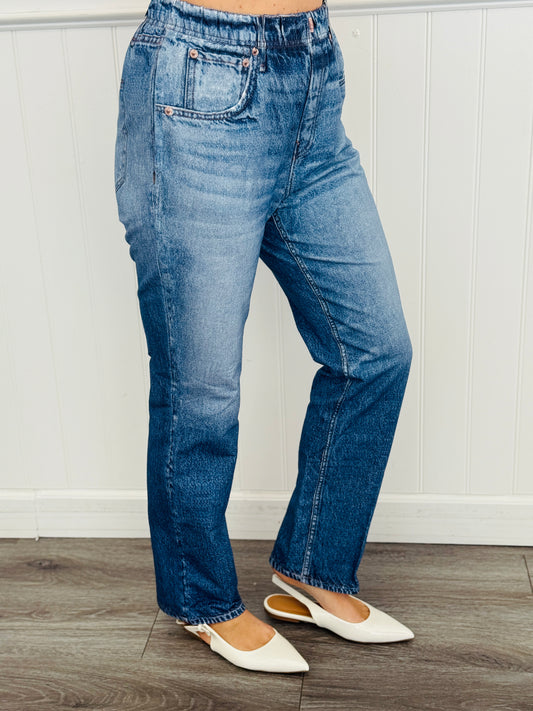 Dear Scarlett Classic Denim Illusion Slim Pants (Reg. and Plus)