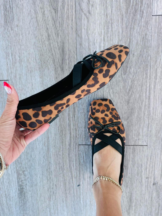 Leopard Just For You Ballet Flats