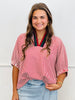 Brick Striped Dolman Sleeve Top (Reg. and Plus)