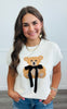 Ivory Teddy Bear With Ribbon Sweater Top (Reg.)