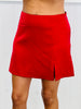 Satin Side Slit Mini Skirt (Reg.)-3 Colors