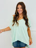 Mineral Washed Oversized Tee Top (Reg.) - 4 Colors