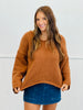 Brown Chunky High Low Sweater Top (Reg & Plus)