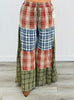 Olive Combo Patchwork Flowy Pants (Reg. and Plus)