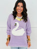 Lavender Swan Knit Sweater Top (Reg.)