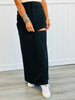 Black Zip Away Maxi Skirt (Reg.)