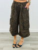 Leopard Print Cargo Culottes (Reg & Plus)