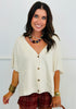 Button Front Boxy Knit Cardigan (Reg. and Plus) - 3 Colors