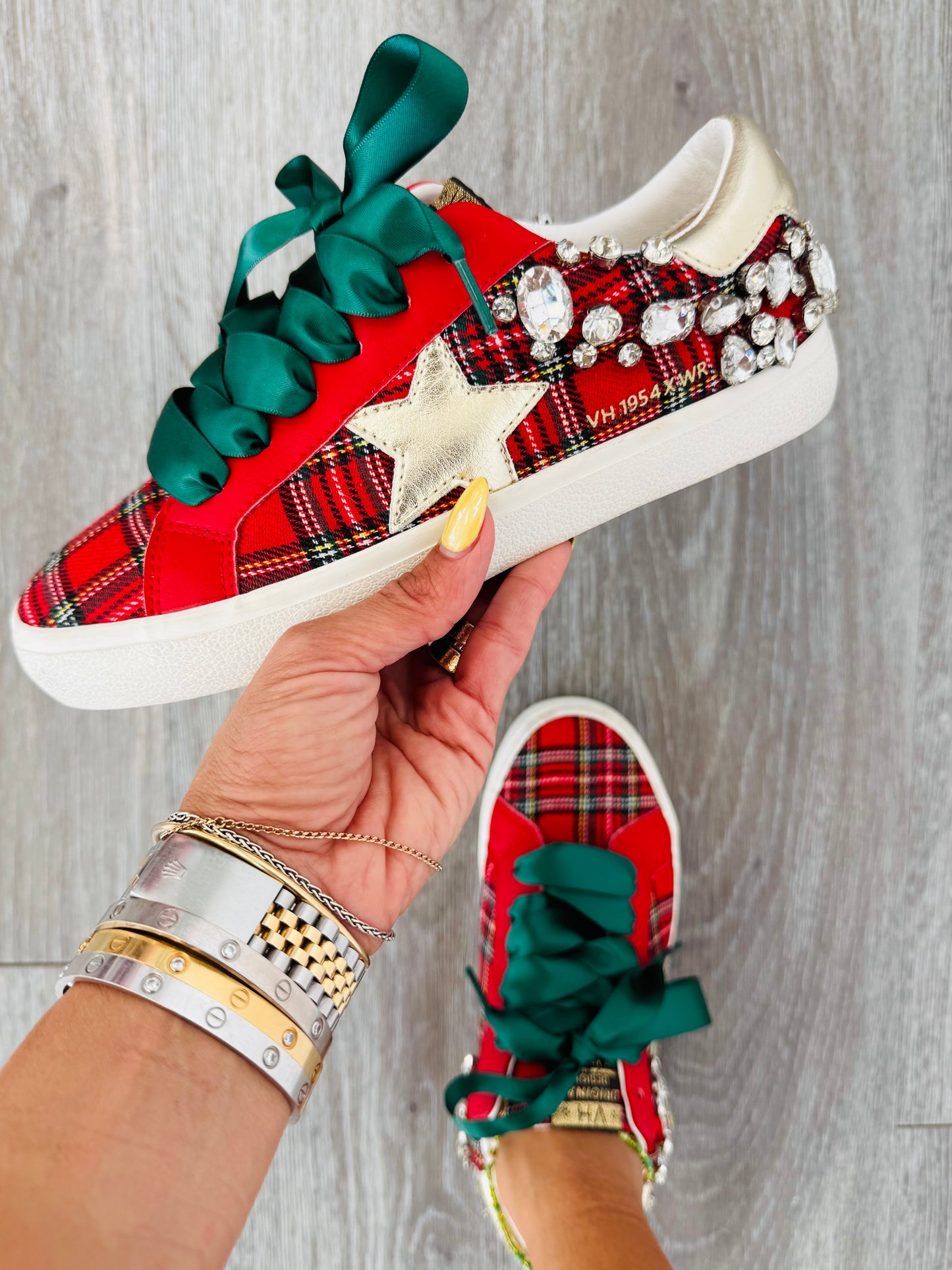 VH x WR Perfectly Plaid Crystal Sneaker