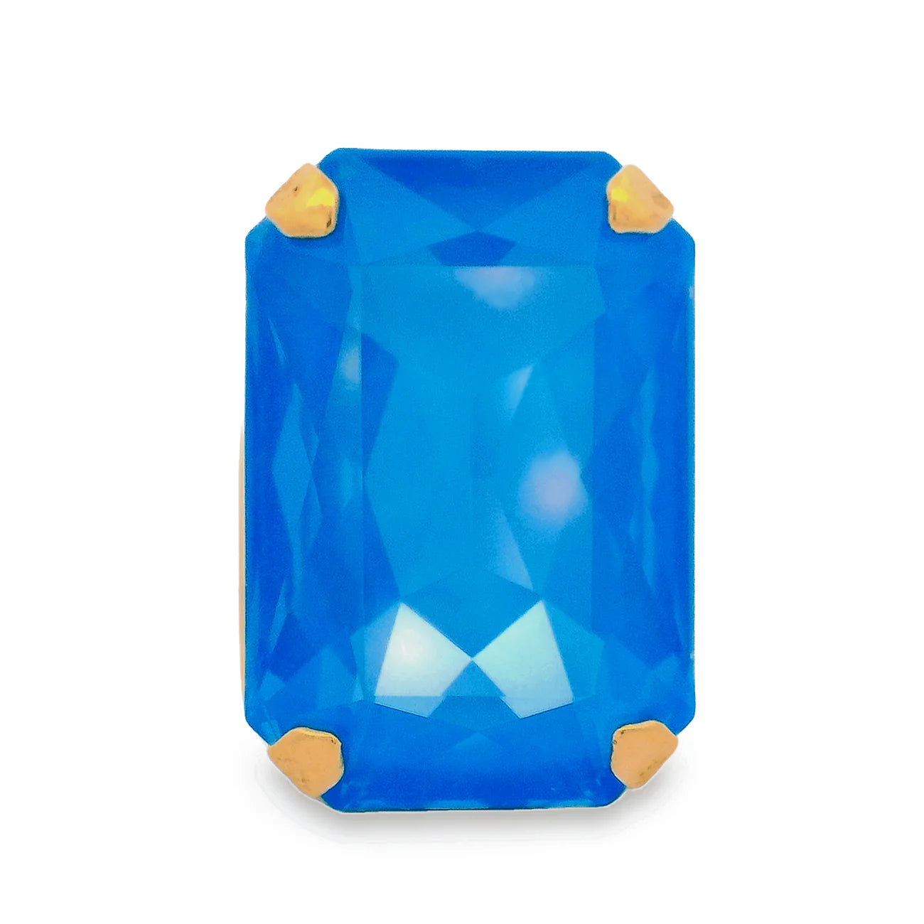 TOVA - Mini Soleil Ring in Electric Blue