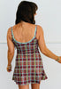 Plaid/Polka Dot Mini Dress (Reg.)
