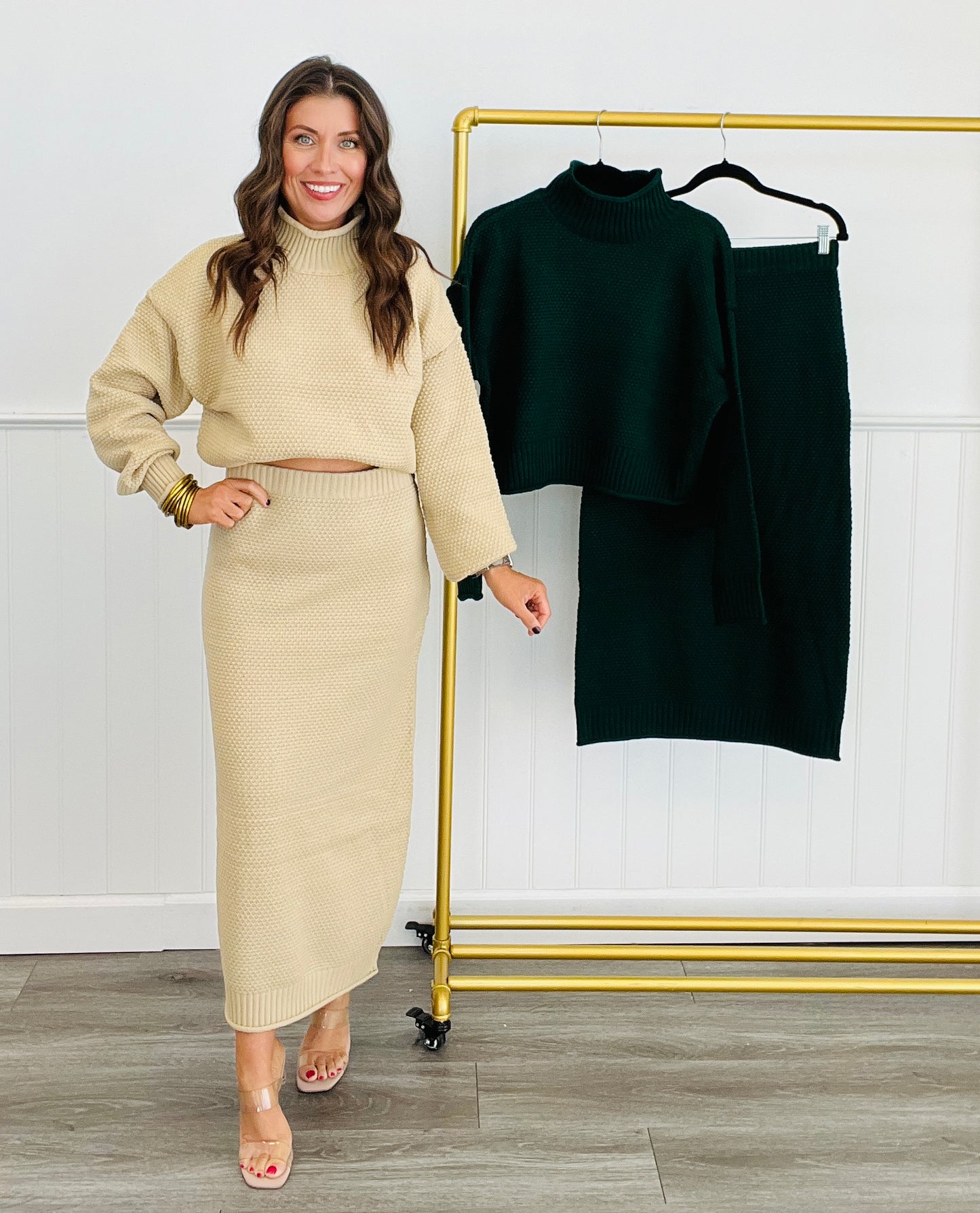 The Look Sweater & Skirt Set (Reg)-2 Colors