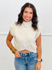 Ivory Mock Neck Sweater Top (Reg.)