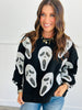 Queen Of Sparkles Black Scream Mask Sweatshirt (Reg. and Plus)